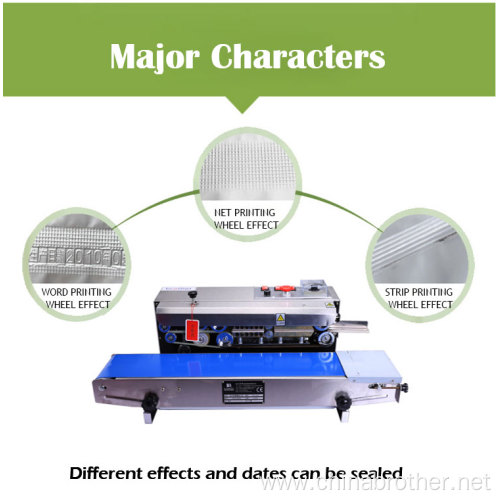 Horizontal continuous band sealer Pouch Heat Sealing Machine